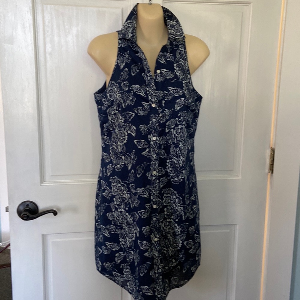 Banana Republic Sleeveless Shirt Dress Sz 0